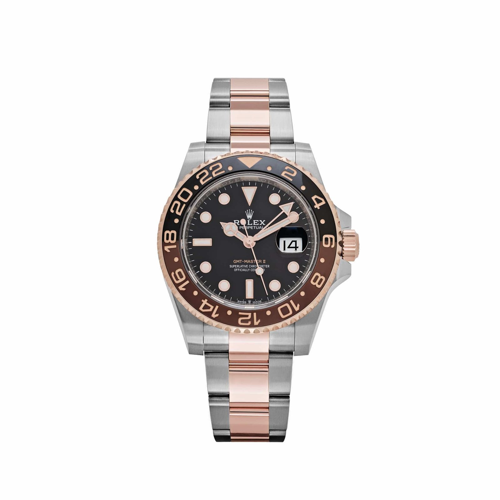 R01ex GMT-Master II 126711CHNR ‘Root Beer’ Rose Gold Stainless Black Dial (2020)
