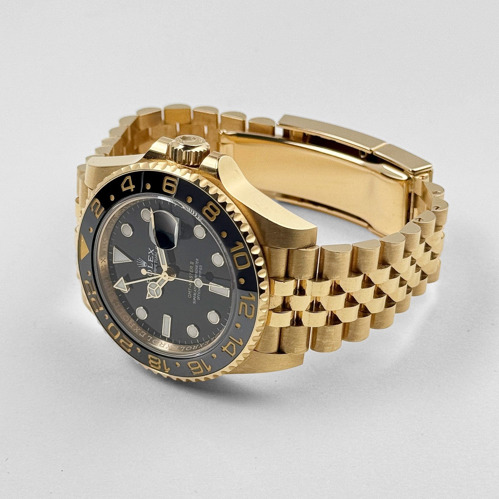 R01ex GMT-Master II 126718GRNR Yellow Gold Black Dial Jubilee (2023)