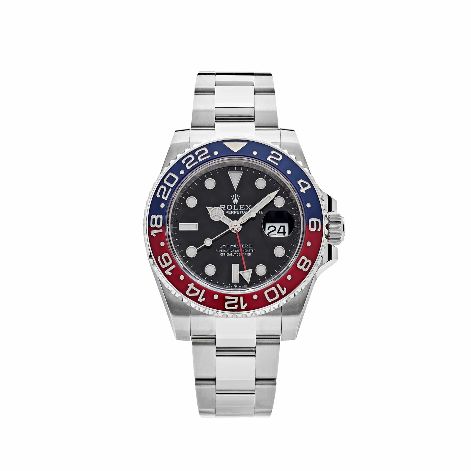 R01ex GMT-Master II 126710BLRO ‘Pepsi’ Stainless Steel Black Dial Oyster (2025) 40mm