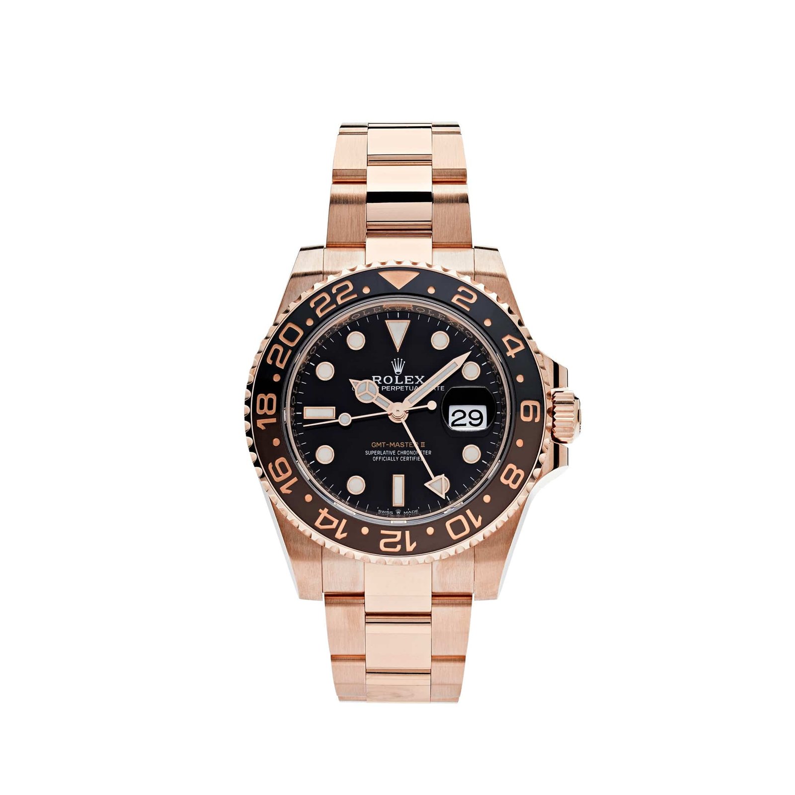 R01ex GMT-Master II 126715CHNR ‘Root Beer’ Rose Gold Black Dial (2019)