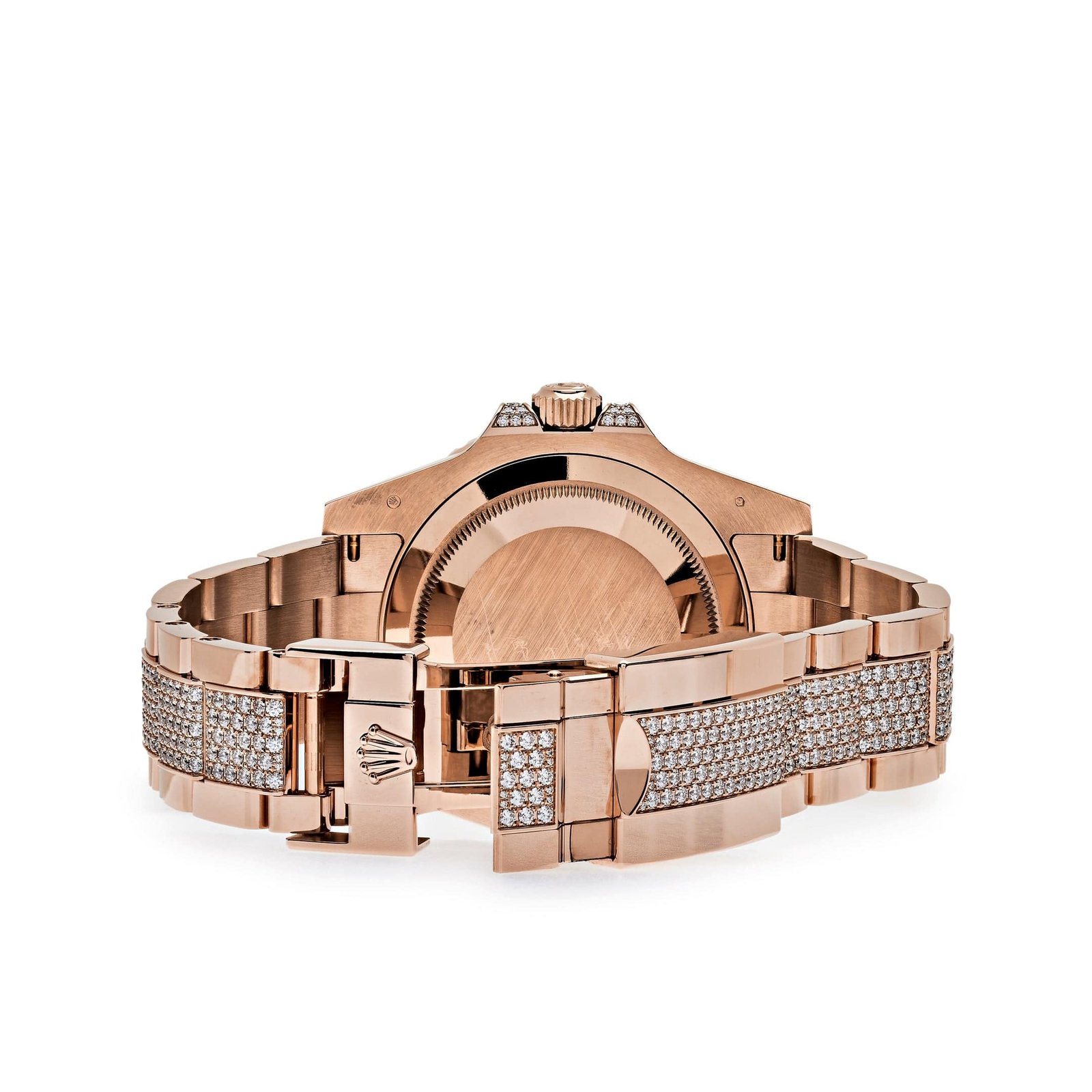 R01ex GMT-Master II 126755SARU Rose Gold Sapphire and Ruby D1am0nd Pave