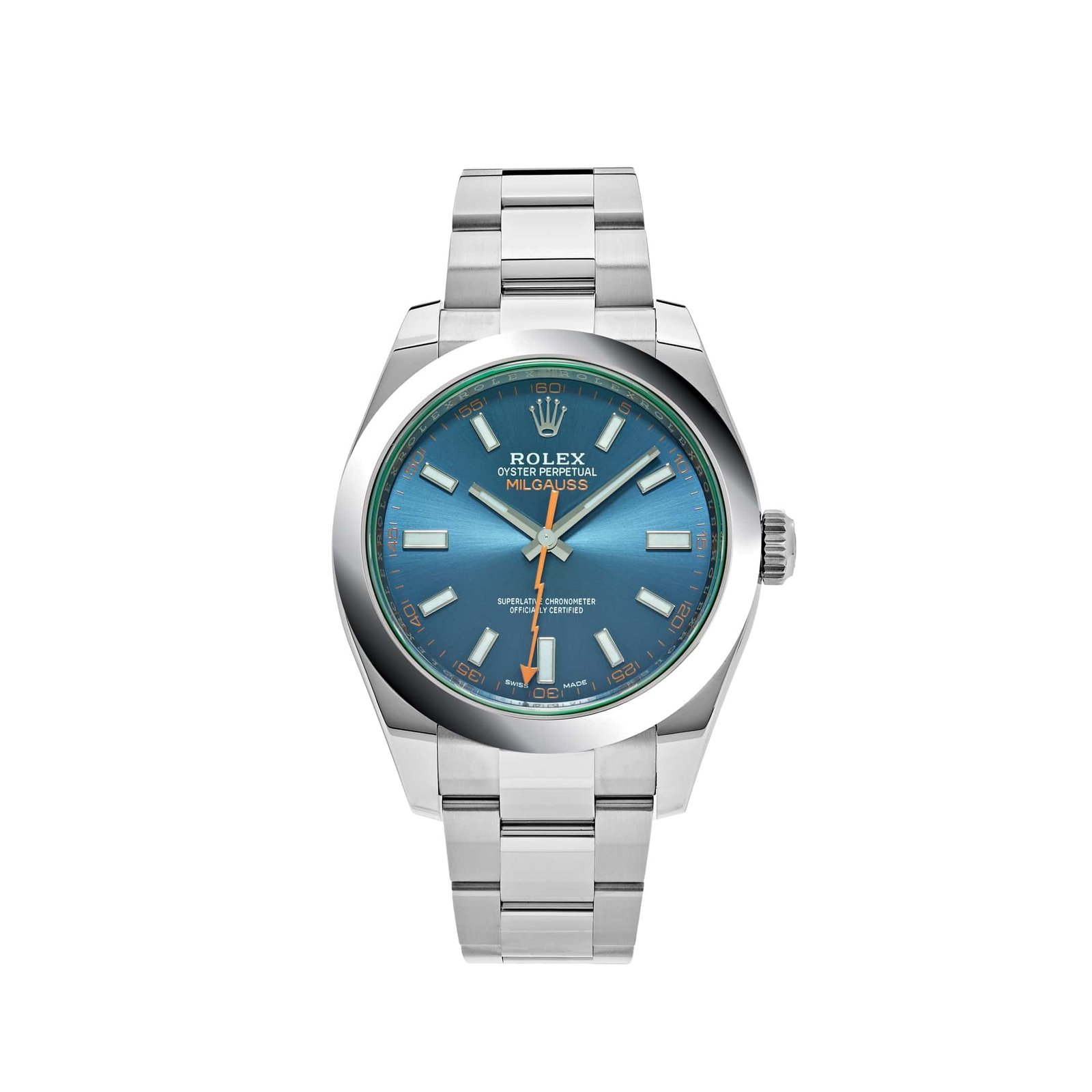 R01ex Milgauss 116400GV Stainless Steel Blue Dial (2021)