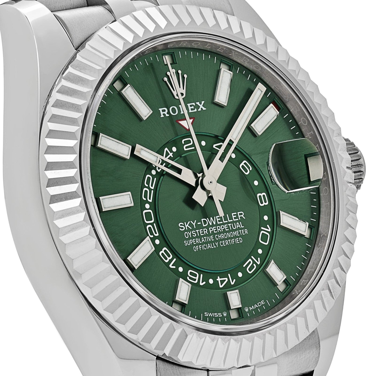 R01ex Sky-Dweller 336934 Stainless Steel Green Dial Jubilee (2025)