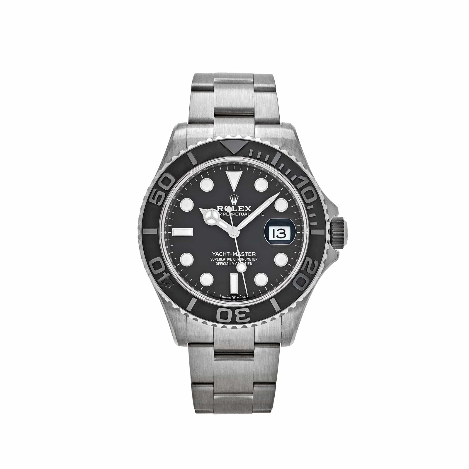 R01ex Yacht-Master 42 226627 RLX Titanium Black Dial (2025)