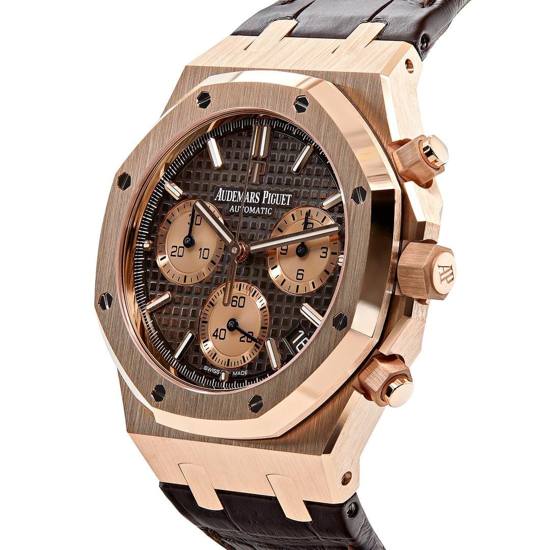 Audemars P1g*et Royal Oak Selfwinding Chronograph Rose Gold Brown Dial 26239OR.OO.D821CR.01