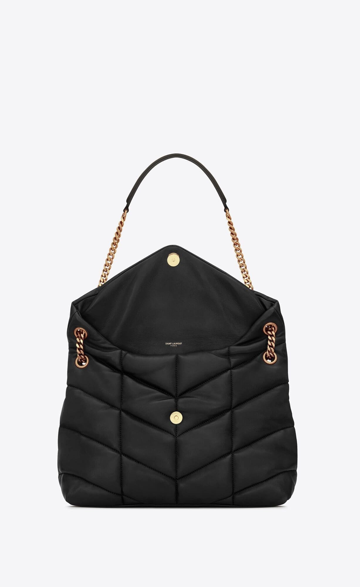 Sa1nt Lau*nt PUFFER MEDIUM BAG IN QUILTED NAPPA LEATHER