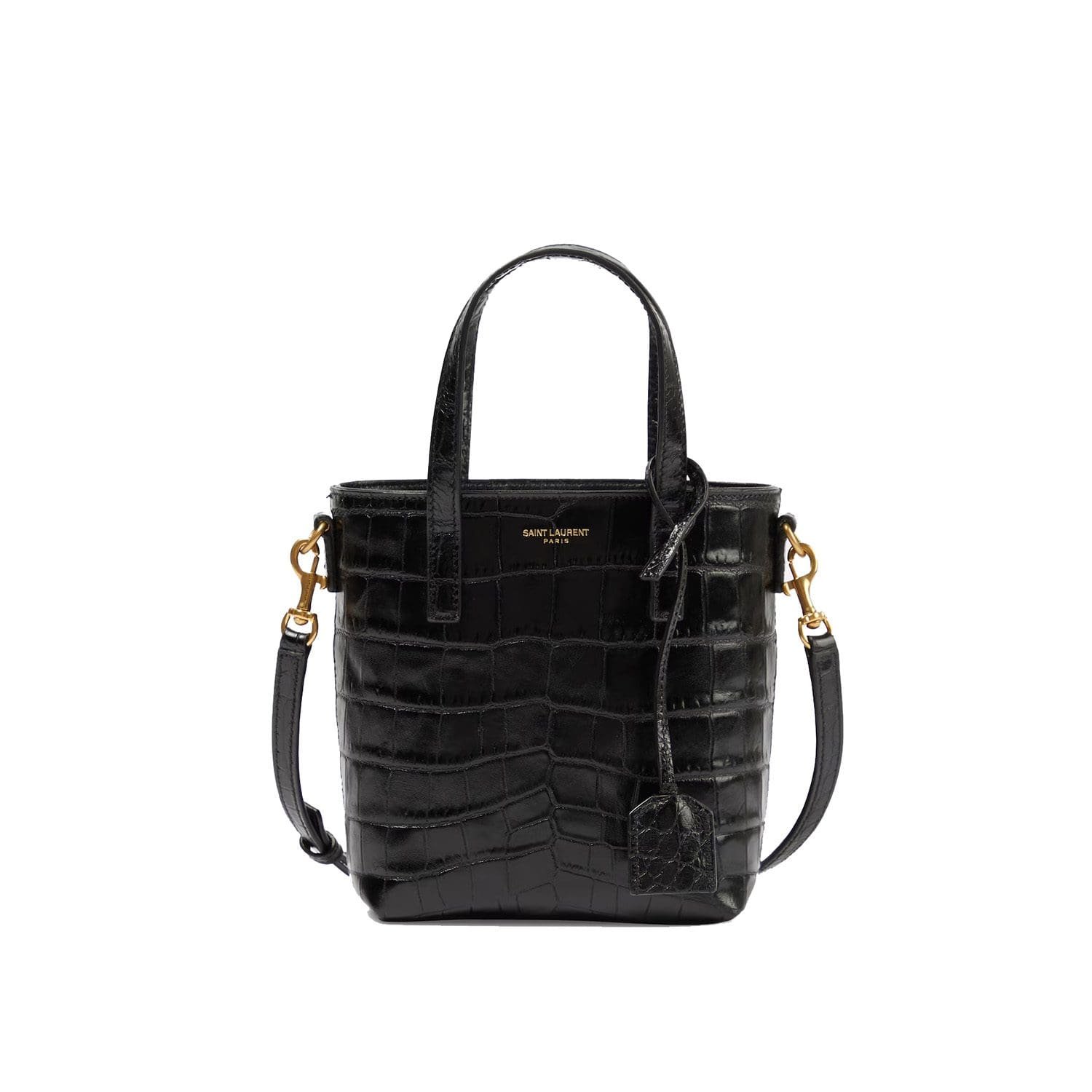 Sa1nt Lau*nt Toy Shopping N/S leather tote bag